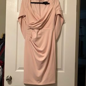 Pink Shawl Back Dress